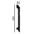 P43_profile_size_black Плинтус P43