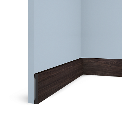 Плинтус B90V1 BR395 Hiwood 90мм×14мм×2,7м