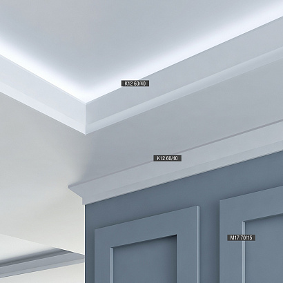 Плинтус напольный М17 Bello Deco 70мм×15мм×2м