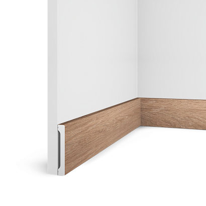 Плинтус B90V1 BR416 Hiwood 90мм×14мм×2,7м