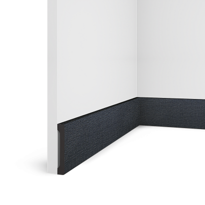 Плинтус B90V1 BK114 Hiwood 90мм×14мм×2,7м