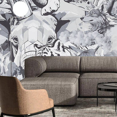 Обои HC72283-44 Home color Anime Home color коллекция Anime производства РОССИЯ в интернет-магазине Обоитрейд