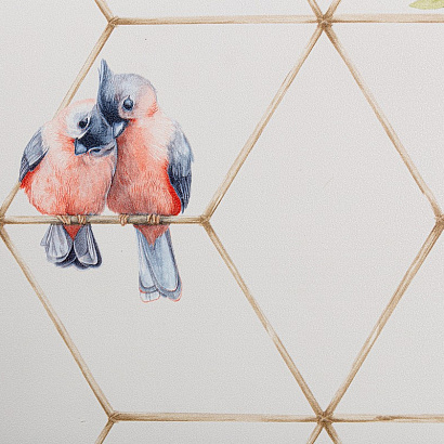 Обои TC72063-21 Trend Color Birds Trend Color коллекция Birds производства РОССИЯ в интернет-магазине Обоитрейд