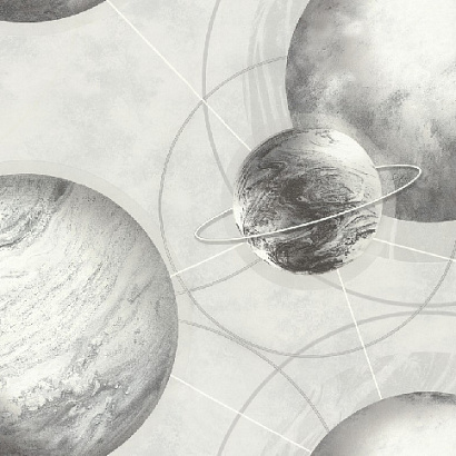 Обои HC71987-14 Home color Planets Home color коллекция Planets производства РОССИЯ в интернет-магазине Обоитрейд