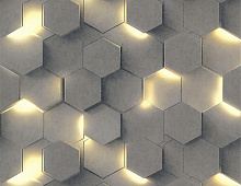 Обои 70669-42 R аспект Гексагон