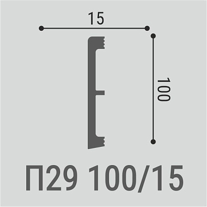 Плинтус напольный П29 Bello Deco 100мм×15мм×2м
