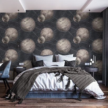 Обои HC71987-45 Home color Planets Home color коллекция Planets производства РОССИЯ в интернет-магазине Обоитрейд