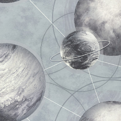 Обои HC71987-64 Home color Planets Home color коллекция Planets производства РОССИЯ в интернет-магазине Обоитрейд