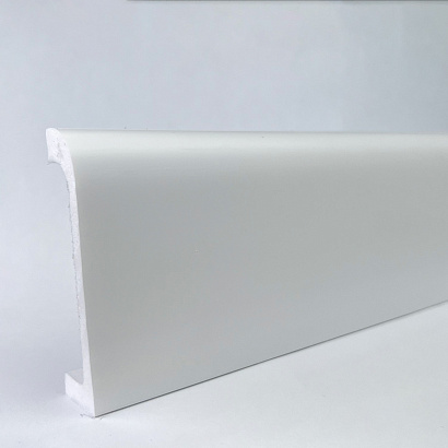 Плинтус напольный ПЛ 16 Bello Deco Белый̆ жасмин 80мм×19мм×2м