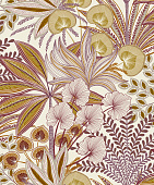 Обои A 69001 Grandeco Karuna