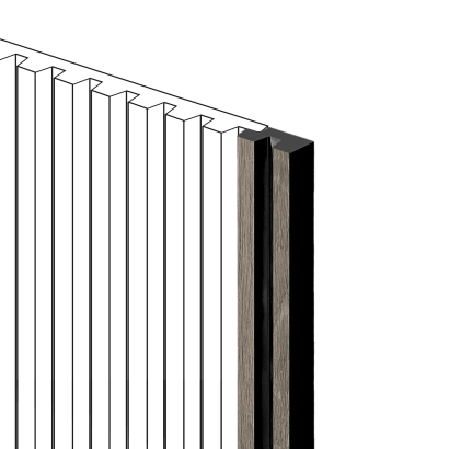 Финишный молдинг LF129B BR490NK Hiwood 23,6мм×2,7м