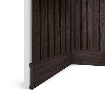 Плинтус B90V1 BR395 Hiwood 90мм×14мм×2,7м