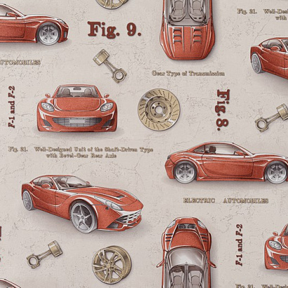 Обои 10393-02 Артекс Стритрейсинг Артекс коллекция Стритрейсинг производства РОССИЯ в интернет-магазине Обоитрейд