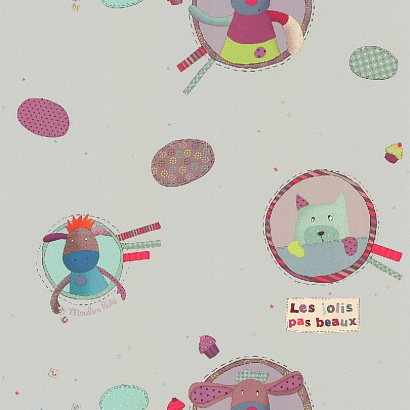 Обои 629401 Lutece Les Petits Curieux Lutece коллекция Les Petits Curieux производства Франция в интернет-магазине Обоитрейд