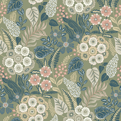 Обои A 76603 Grandeco Karuna Grandeco коллекция Karuna производства Бельгия в интернет-магазине Обоитрейд