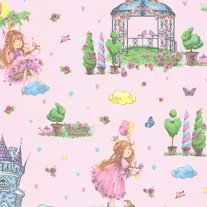 Обои 10064-01 Артекс Black Onyx сет 4 Принцессы Артекс коллекция Black Onyx производства РОССИЯ в интернет-магазине Обоитрейд