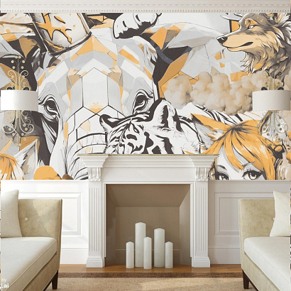 Обои HC72283-49 Home color Anime Home color коллекция Anime производства РОССИЯ в интернет-магазине Обоитрейд