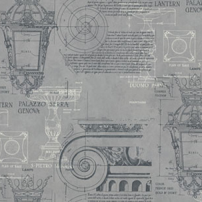 Обои 7319-13 Euro Decor Vitruvius Euro Decor коллекция Vitruvius производства РОССИЯ в интернет-магазине Обоитрейд