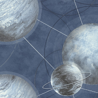 Обои HC71987-46 Home color Planets Home color коллекция Planets производства РОССИЯ в интернет-магазине Обоитрейд