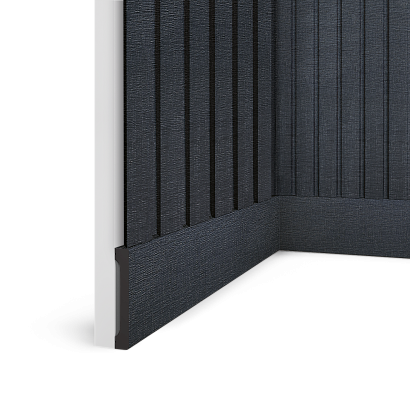 Плинтус B90V1 BK114 Hiwood 90мм×14мм×2,7м