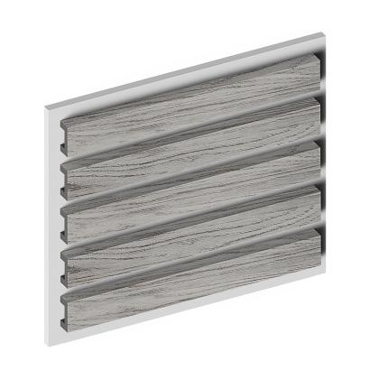 Декоративная рейка LB40 GR24 Hiwood 40мм×20мм×2.7м