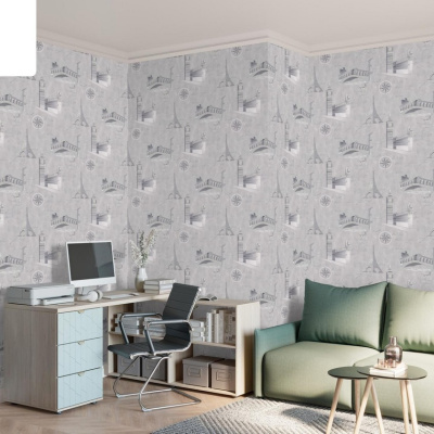 Обои PL72406-41 Palitra Life Стена путешествий