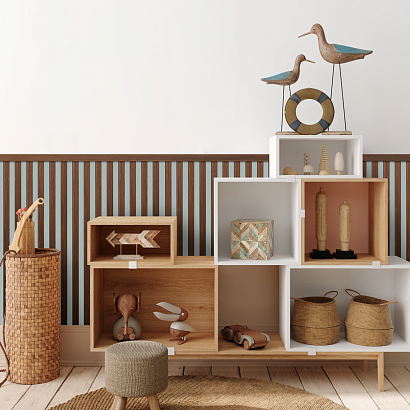 Декоративная рейка LB40 BR396 Hiwood 40мм×20мм×2.7м