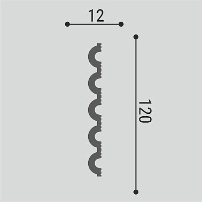 Стеновая панель СП 22/3 Bello Deco 12мм×120мм×3м