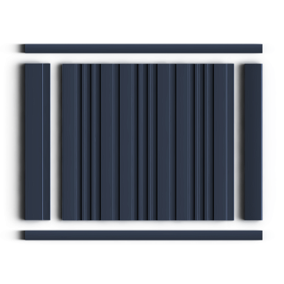 Молдинг D15V2 BU22 Hiwood 15мм×15мм×2,7м