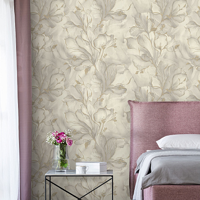 Обои 7300-01 Euro Decor Moonbloom Euro Decor коллекция Moonbloom производства РОССИЯ в интернет-магазине Обоитрейд