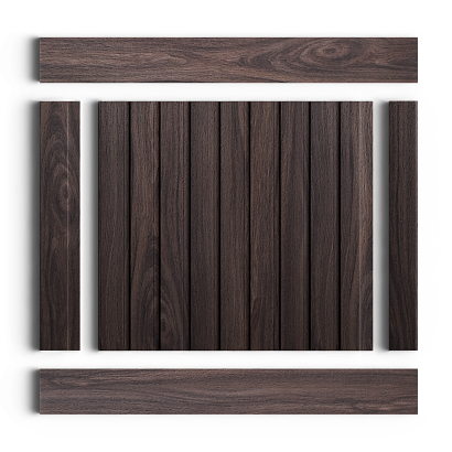 Панель декоративная LV124 BR395 Hiwood 120мм×12мм×2.7м