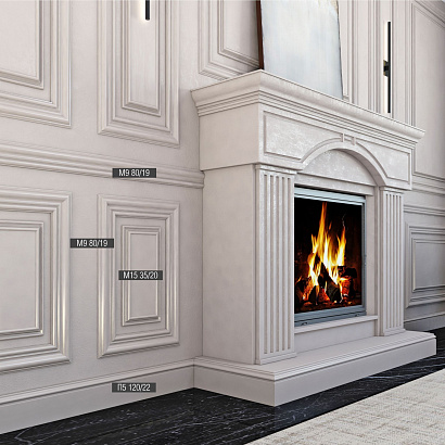 Плинтус напольный П5 Bello Deco 120мм×22мм×2м