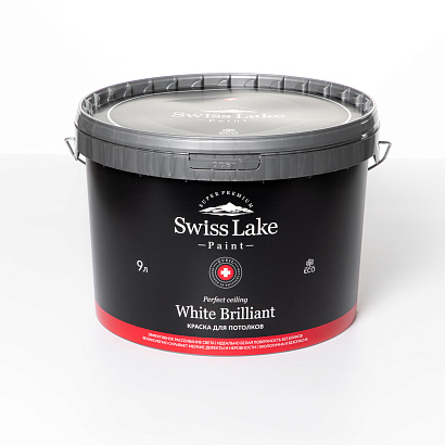 Краска Swiss Lake White Brilliant 9 л.