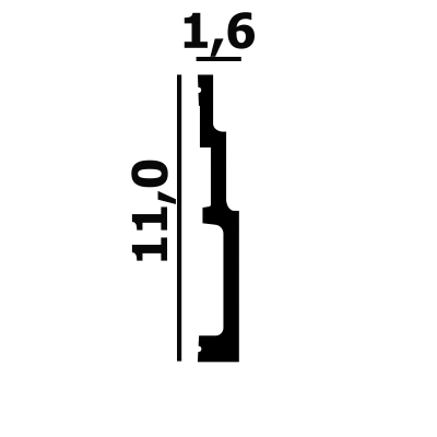Плинтус P109