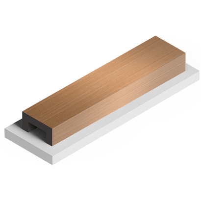 Декоративная рейка LB40 G216 Hiwood 40мм×20мм×2.7м