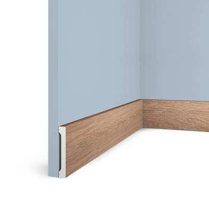 Плинтус B90V1 BR416 Hiwood 90мм×14мм×2,7м