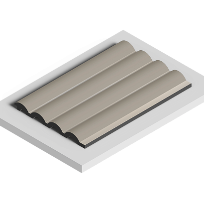 Панель декоративная LV140 BR487 Hiwood 120мм×12мм×2.7м