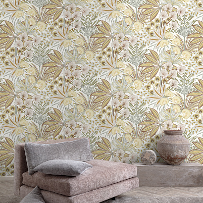 Обои A 69002 Grandeco Karuna Grandeco коллекция Karuna производства Бельгия в интернет-магазине Обоитрейд