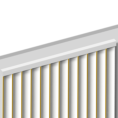 Молдинг D12V1 NP Hiwood 12мм×12мм×2,7м